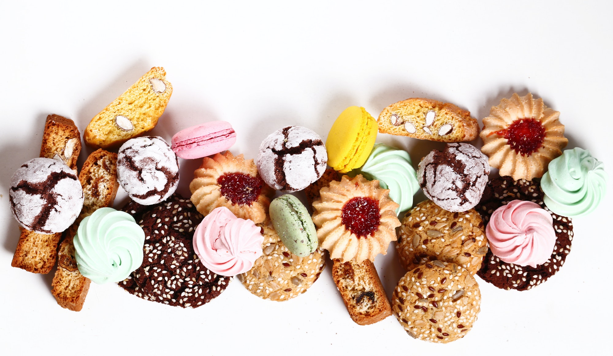 Various Sweet Pastries Cookies